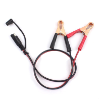 FOXSUR Batterijlader Clipkabel SAE naar Alligator Clipkabel DC kabel SAE Quick Connect Oplaadkabel