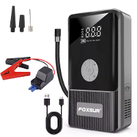 FOXSUR Intelligente Draagbare Auto Acculader LED Licht Multifunctionele Noodstart Voedingsbron met Slimme Klemmen voor V