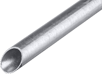 Fränkische Rohrwerke 20410016 Stalen buis 3 m Zink 3 m