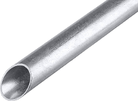 Fränkische Rohrwerke 20510016 Stalen buis 3 m Zink 3 m