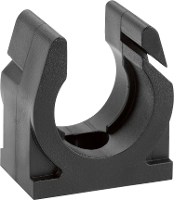 Fränkische Rohrwerke 49120450 COS Typ 45 sw Slanghouder Zwart 20 stuk(s)