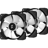 Fractal Design Aspect 12 RGB Black Frame 3 pack 3 stuks, 3 pins fan aansluiting
