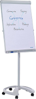 Franken Flipchart Mobil Deluxe (b x h) 67 cm x 95 cm Lichtgrijs Incl. Opbergbakje, Afwisbaar, In hoogte verstelbaar, Beschrijfbaar, Magneetband, Incl.