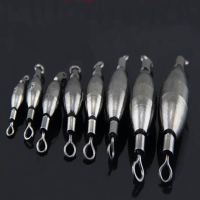 Freshwater Sea Fishing Lead Weights Sinkers With Snap Swivels