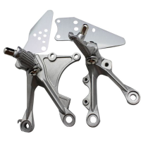 Front Rider Foot Pegs Footrest Bracket For Kawasaki Zx6r 05 08