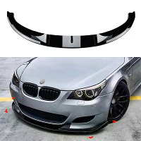 Frontbumperlipspoiler splitter ABS kunststof glanzend zwart waterdicht krasbescherming auto bodykit geschikt voor BMW 5