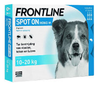 Frontline Spot on Hond M 4 pipetten 6 pipetten