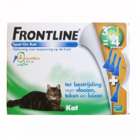 Frontline Kat 4 pipetten 2 x 6 pipetten
