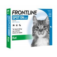 Frontline spot on anti vlooienmiddel voor de kat 3 pipetten
