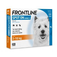 Frontline Spot on Hond S 4 pipetten 6 pipetten