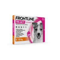 Frontline Tri Act Spot on anti parasiet hond S / 5  10 kg 3 pipetten