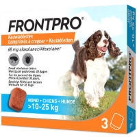 Frontpro kauwtabletten vlooienmiddel voor de hond L (10 tot 25 kg) 2 x 3 tabletten