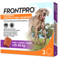 Frontpro kauwtabletten vlooienmiddel voor de hond XL (25 tot 50 kg) 3 tabletten