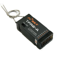 Frsky 2.4G 7ch Tfr6 A Receiver Futaba Fasst Compatible (horizontal Connectors)