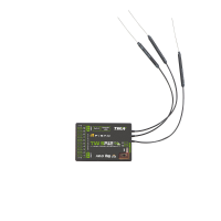 FrSky TW SR12 Dual 2.4G 12/24CH ADV Stabilizer Receiver with Triple Antennas Dual XT30 Connectors FBUS/S.Port PWM/SBUS O