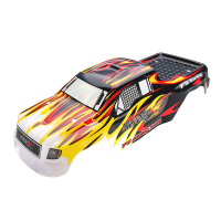 Fs Racing 538551 Red & Black Rc Car Shell Fs53692 1/10 Rc Car Parts
