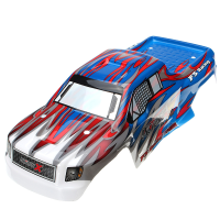 Fs Racing 538551 Red & Blue Rc Car Shell Fs53692 1/10 Rc Car Parts