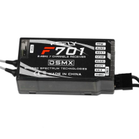 Fsfly 2.4G 7ch F701 Receiver Supported Jr Dsm X Dsm2 Transmitter