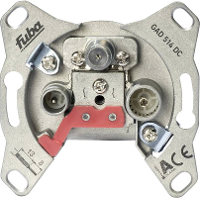 Fuba GAD 514 DC Antennedoos Satelliet, TV, FM Wand Doorvoerdoos
