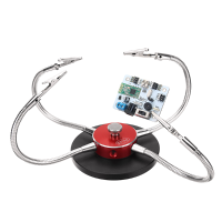 Full Aluminum Alloy 4 Arms Soldering Station Cnc Base Pcb Fixture Universal Strange Third Hand Welding Tools