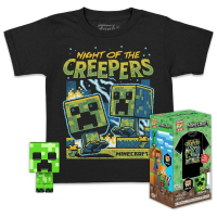 Funko Pocket Pop! And Tee: Minecraft   Blue Creeper Kids T Shirt t shirt Large