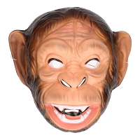 Funny Fashion apen   aap   chimpansee   dieren verkleed masker   plastic   voor volwassenen