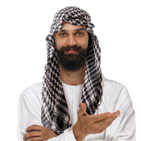 Arafat Sjaal in Palestijnse stijl/kleuren   PLO   katoen/polyester   Arabieren   verkleed artikel