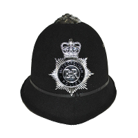 Britse politie helm   volwassenen   vilt   politiehelm   metropolitan   verkleedaccessoires