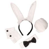 Bunny Playboy verkleed setje   dames   sexy konijn   butler   party   vrijgezellenfeest