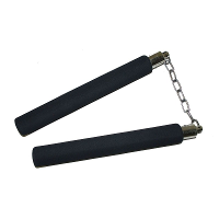 Carnaval Ninja nunchaku vechtstokken verkleed accessoires   25 cm   Voor bij een ninja pak/kostuum