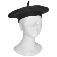 Funny Fashion carnaval verkleed baret hoed   Fransman   zwart   volwassenen