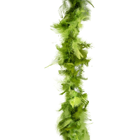 Carnaval verkleed boa met veren   groen mix   200 cm   45 gram   Glitter and Glamour