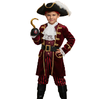 Carnaval verkleed haak   kapitein/piraten   goud   Kapitein Haak   themafeest