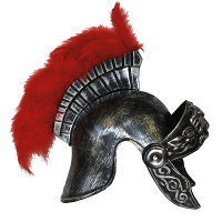 Carnaval verkleed Romeinse Officier helm   kunststof   volwassenen   soldaten