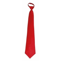 Funny Fashion carnaval verkleed stropdas   rood   46 cm   polyester   volwassenen
