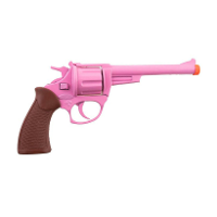 Cowboy pistool   roze   19 cm   8 shots   speelgoed geweer   plaffertjes   plaffertjespistool