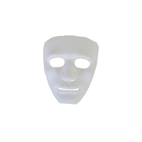 Creepy spoken Halloween grimeer masker   Plastic   gezichtmasker