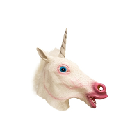 Dierenmasker eenhoorn   unicorn   van latex   carnaval masker   voor volwassenen
