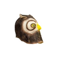 Funny Fashion Dierenmasker uil   van latex   volwassenen   carnaval