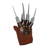 Funny Fashion Freddy Krueger horror handschoen   voor volwassenen   Halloween verkleed accessoires
