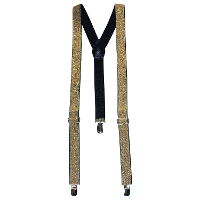 Glitter verkleed bretels   goud   carnaval accessoires   volwassenen   foute party
