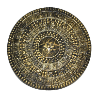 Grieks/Romeins Soldaten Schild   goud   45 cm   volwassenen