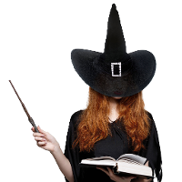 Heksenhoed fluweel look met gesp   zwart   volwassenen   Halloween   carnaval