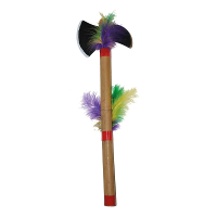 Indiaanse Tomahawk bijl   40 cm   carnaval verkleed accessoires wapens