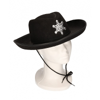 Funny Fashion Kinder verkleed cowboyhoed   zwart   Carnaval sheriff hoeden