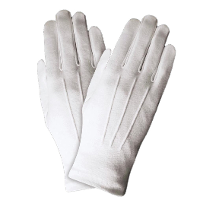 Korte handschoenen   wit   polyester   volwassenen   verkleedaccessoires