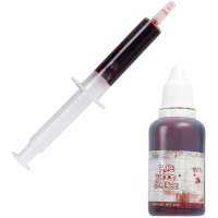 Funny Fashion Kunstbloed met dokters spuit   voor lichaam en kleding   59 ml   horror   nepbloed