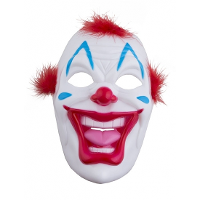 Kunststof scary clowns masker   gezichtmasker   met ooggaten   Horror clown