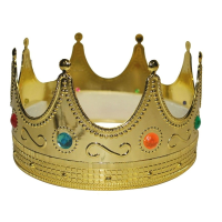 Luxe gouden koningskroon   voor volwassenen