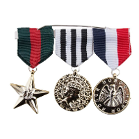 Militairen/soldaten medailles 3 stuks   soldaten verkleed artikelen   generaal